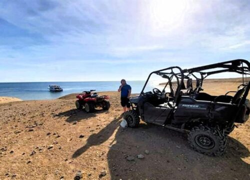 Hurghada, quad i buggy z widokiem na morze, wielbłąd o wschodzie słońca